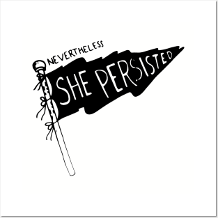 Nevertheless She Persisted-Flag Posters and Art